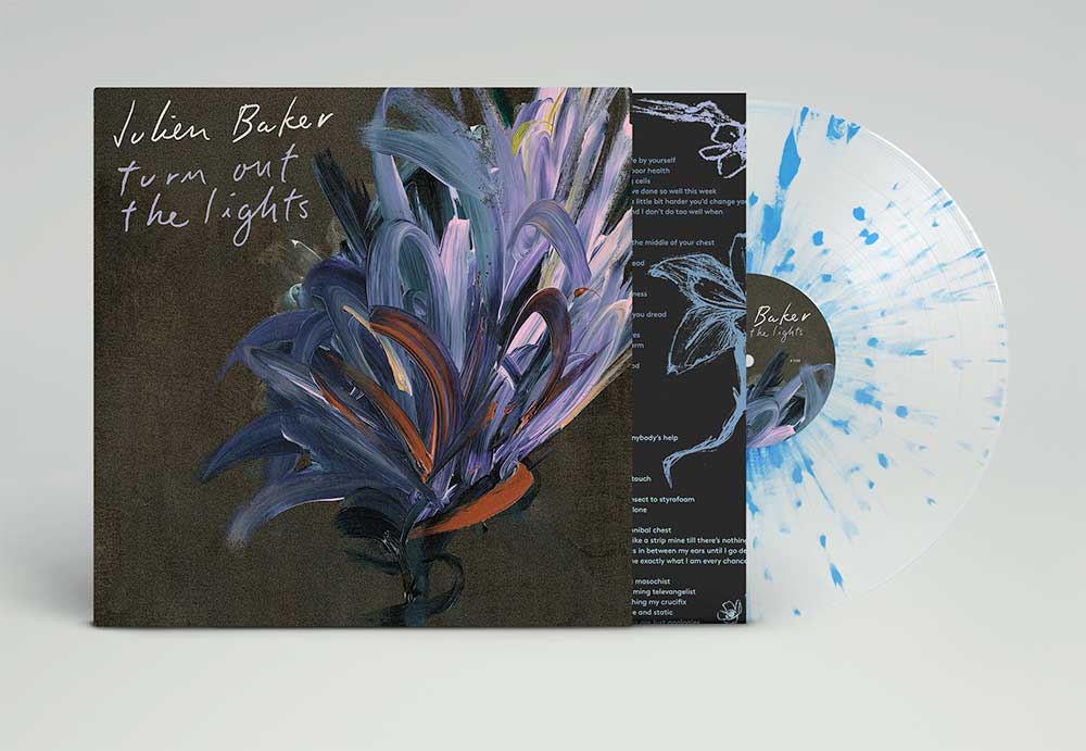 Clear vinyl w/ Blue Splatter