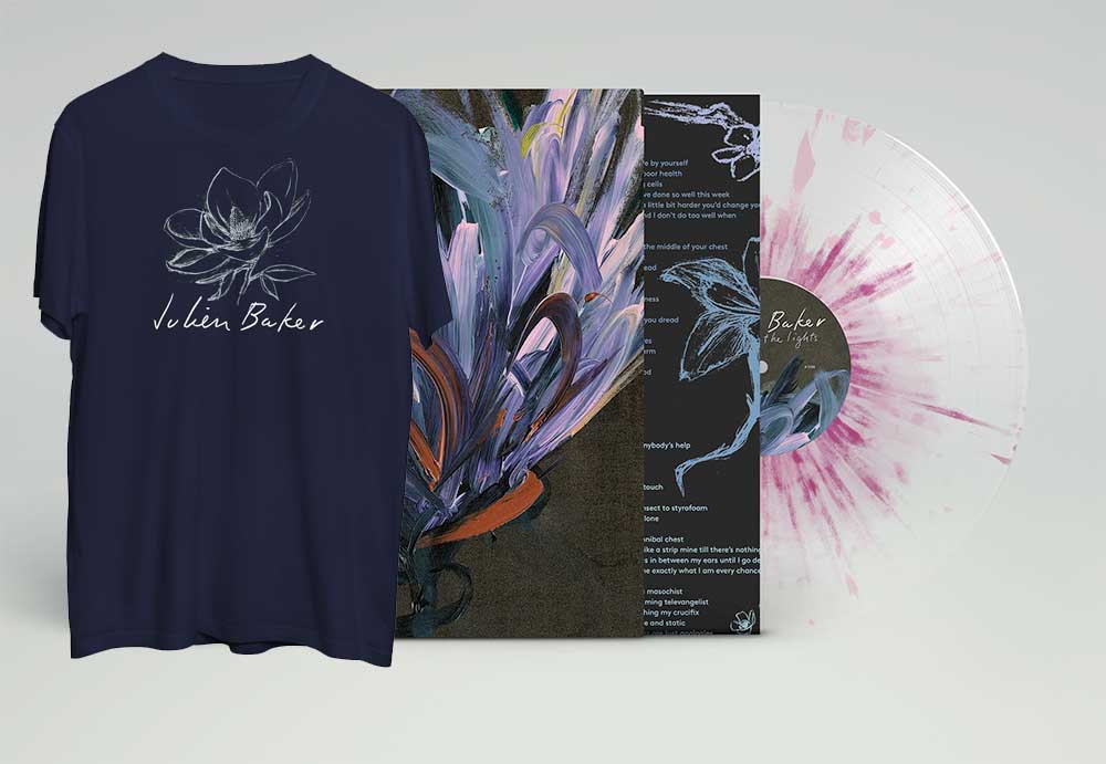 Clear vinyl w/ Purple and Pink Splatter